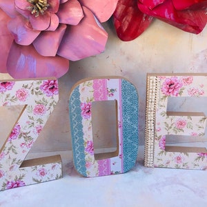 Boho Theme Names Letters  Decorative   Birthdays Letters  Tea Party, Photo Prop, Room Decoration