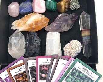 Premium Healing Crystals and Stones Kit 7chakras Crystal Wand and Crystals Kit