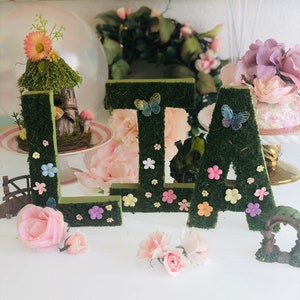 Enchanted Forest Numbers /Letters Enchanted garden party,  Birthday Decoration,  Enchanted Forest Baby Shower  Room Decorations Gift