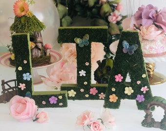 Enchanted Forest Numbers /Letters Enchanted garden party,  Birthday Decoration,  Enchanted Forest Baby Shower  Room Decorations Gift