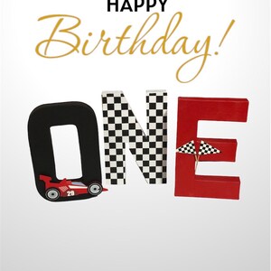 Race Cars Theme Party Decorative Letters Birthday Party Boys Party ...
