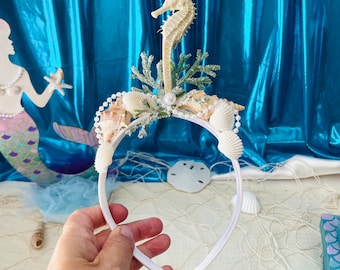 Seahorse Crown Sea Horse Headband Under the Sea Costume Parties Photo Shoot