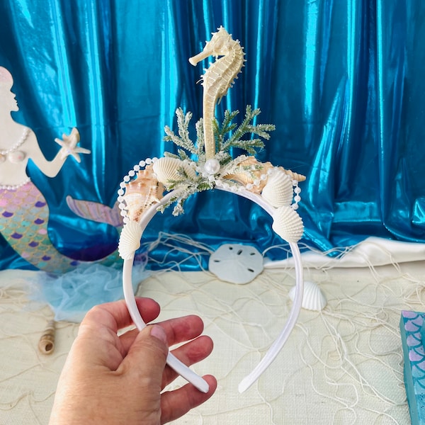 Seahorse Crown Sea Horse Headband Under the Sea Costume Parties Photo Shoot