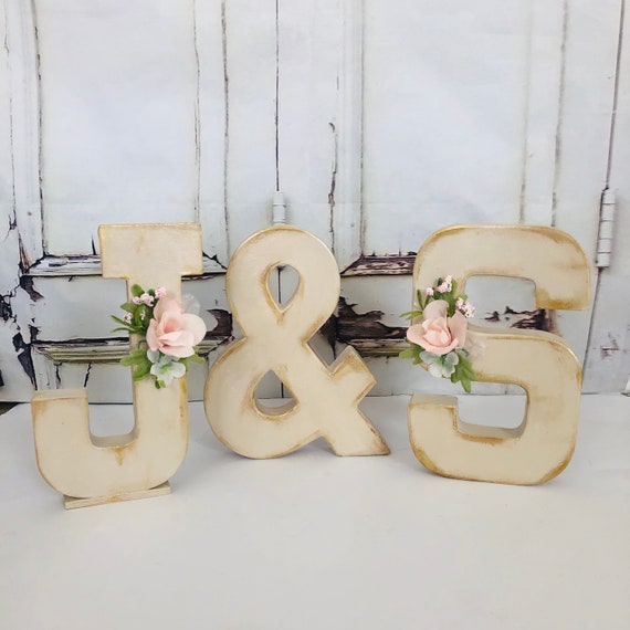 Wedding Paper Mache Letters Initials Letters for Wedding, Bridal