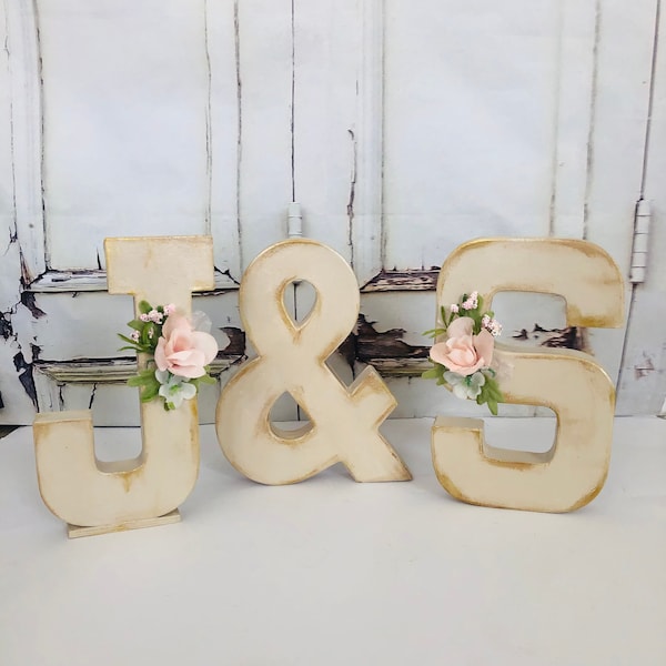 Wedding Paper Mache Letters Initials Letters for Wedding, Bridal Shower, Birthdays, Sweet Table Decoration, Photo Prop