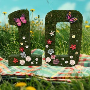 Numeri/Lettere da giardino incantato Festa in giardino incantato, compleanni, baby shower, decorazioni per la stanza, regalo