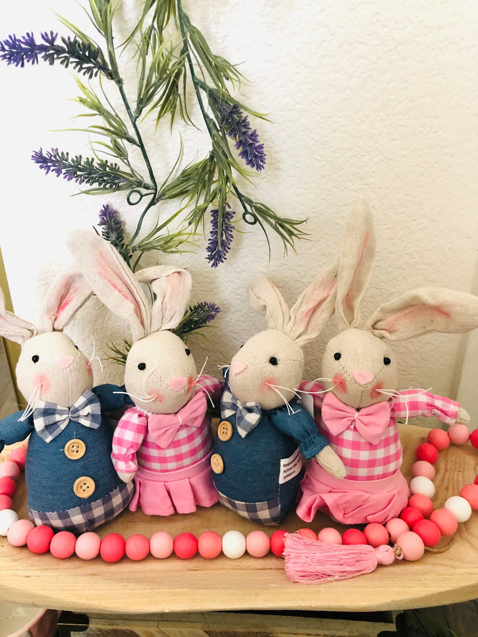 Easter Set Decoration Easter Spring Decoration Bunnies and Etsy