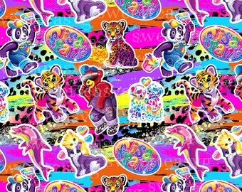 Lisa frank fabric | Etsy