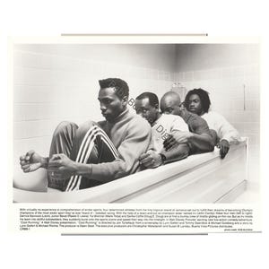 Känn rytmen igen: Foto av det jamaicanska boblaget av Rob McEwan från filmen Cool Running Black White Wall Decor Sällsynt Inspiration Digital