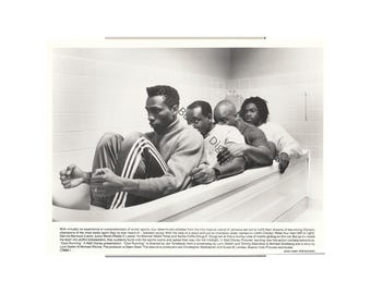 Voel opnieuw het ritme: Jamaicaanse bobsleeteamfoto door Rob McEwan uit Movie Cool Running Black White Wall Decor Rare Inspiration Digital