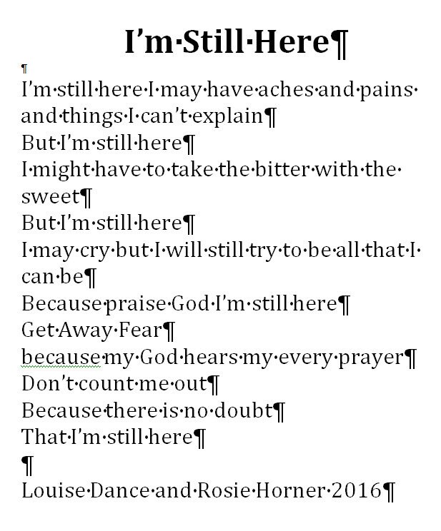 I'm Still Hereinstant Digital Download Poem Without Picture by Louise