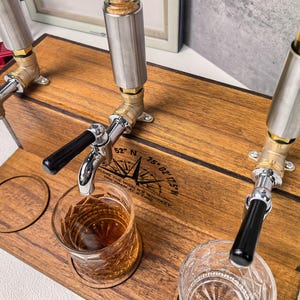 Christmas Gift, Whiskey Dispenser with Name , Personalized Dispenser, Liquor Dispenser, Personalized Gift, Man Cave, Bar Decor, Wood Craft