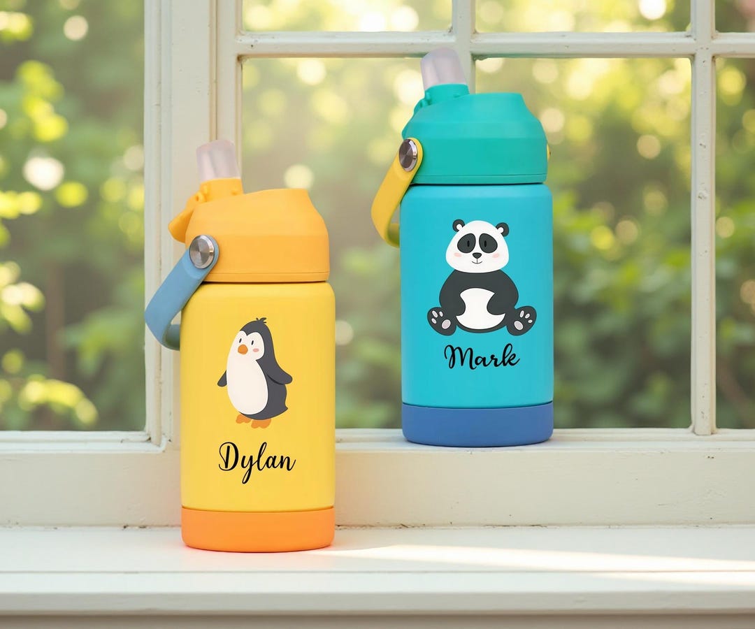 Personalized Water Bottle Gifts for Kid, Back to School Custom Toddler ...