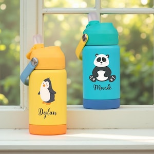 Personalized Water Bottle Gifts for Kid, Back To School Custom Toddler Cups Kids Tumbler, Stainless Steel Water Bottle Birthday Party Favors