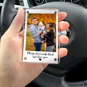 Custom Photo Car Visor Clip,Personalized Sun Visor Clip With Photo,Father Day Gift From Kid,Gift For Grandpa Daddy Husband,Dad Birthday Gift