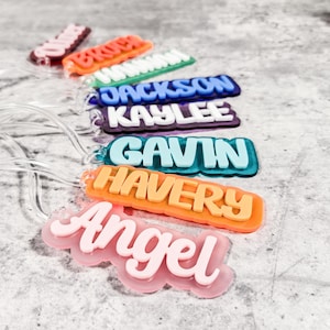 Luggage Tags Personalized, Backpack Tag, Bag Tags, Name Tags For Backpacks, Personalized ID Tags, Custom Luggage Tag, Travel Accessories