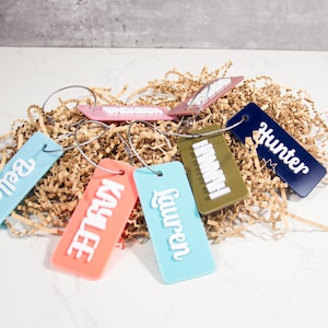 Backpack Name Tag | Backpack Name Keychain for kids | Personalized Name Tag | Diaper Bag Tag | Lunch Box Tag | Kids Tag | Custom Name Tag 