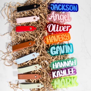 Backpack Name Tag | Backpack Name Keychain for kids | Personalized Name Tag | Diaper Bag Tag | Lunch Box Tag | Kids Tag | Custom Name Tag 