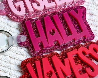 Rucksack-Schlüsselanhänger-Taschenanhänger-Personalisierte Rucksack-Namensschilder- Bog-Taschenanhänger-Sporttasche Schlüsselanhänger-Name Schlüsselanhänger-Windeltasche Namensschild 