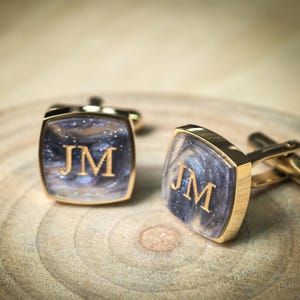 Elegant Father&#39;s Day Cufflinks gift, Wedding Day cufflinks, Custom Father of the Groom Gift, Premium Wedding Cufflinks & Father&#39;s Day Gifts