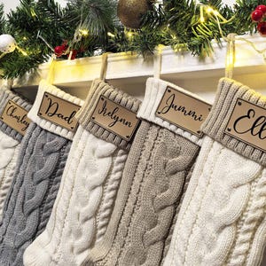 Personalized Needlepoint Stocking - Family Stockings - Old-Fashioned Christmas Décor - Embroidered Name