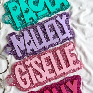 Backpack Name Tag | Backpack Name Keychain for kids | Personalized Name Tag | Diaper Bag Tag | Lunch Box Tag | Kids Tag | Custom Name Tag 