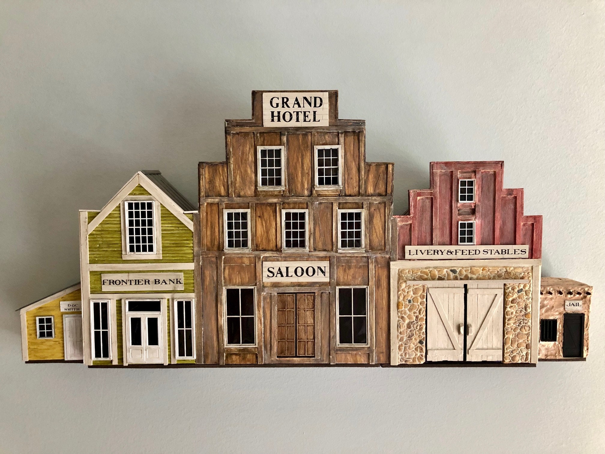 Frontier Town Diorama – CIRCA 1884 - 0/1/4 Scale Miniature Frontier Town Diorama – CIRCA 1884 - 0/1/4 Scale Miniature