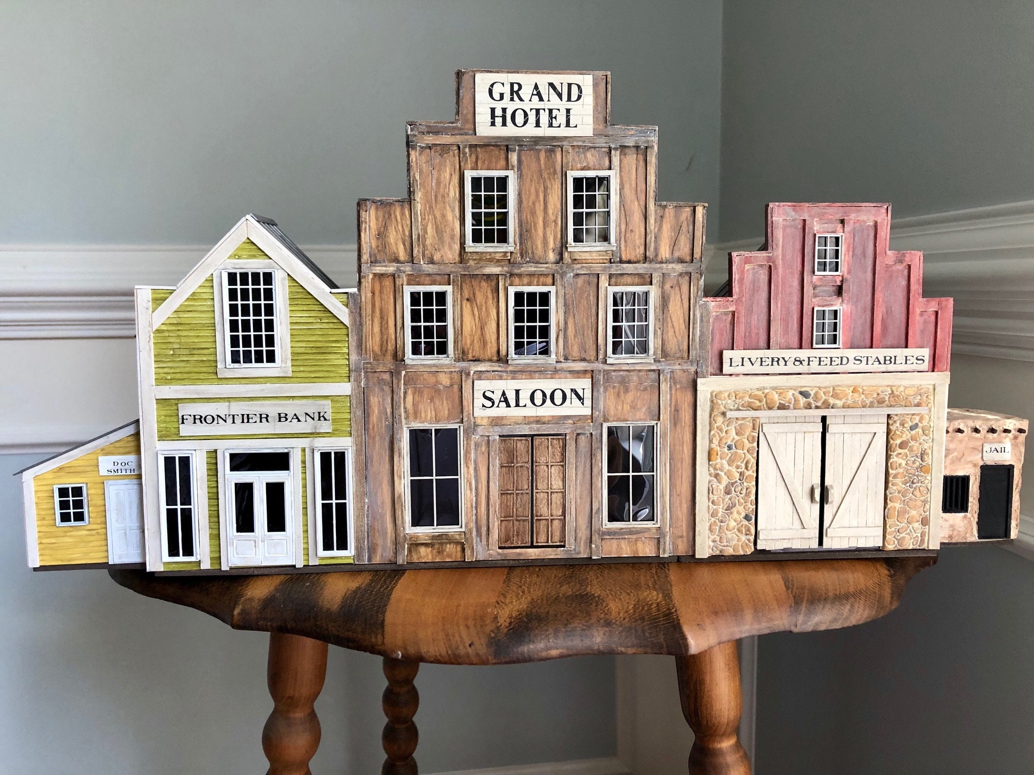 Frontier Town Diorama – CIRCA 1884 - 0/1/4 Scale Miniature