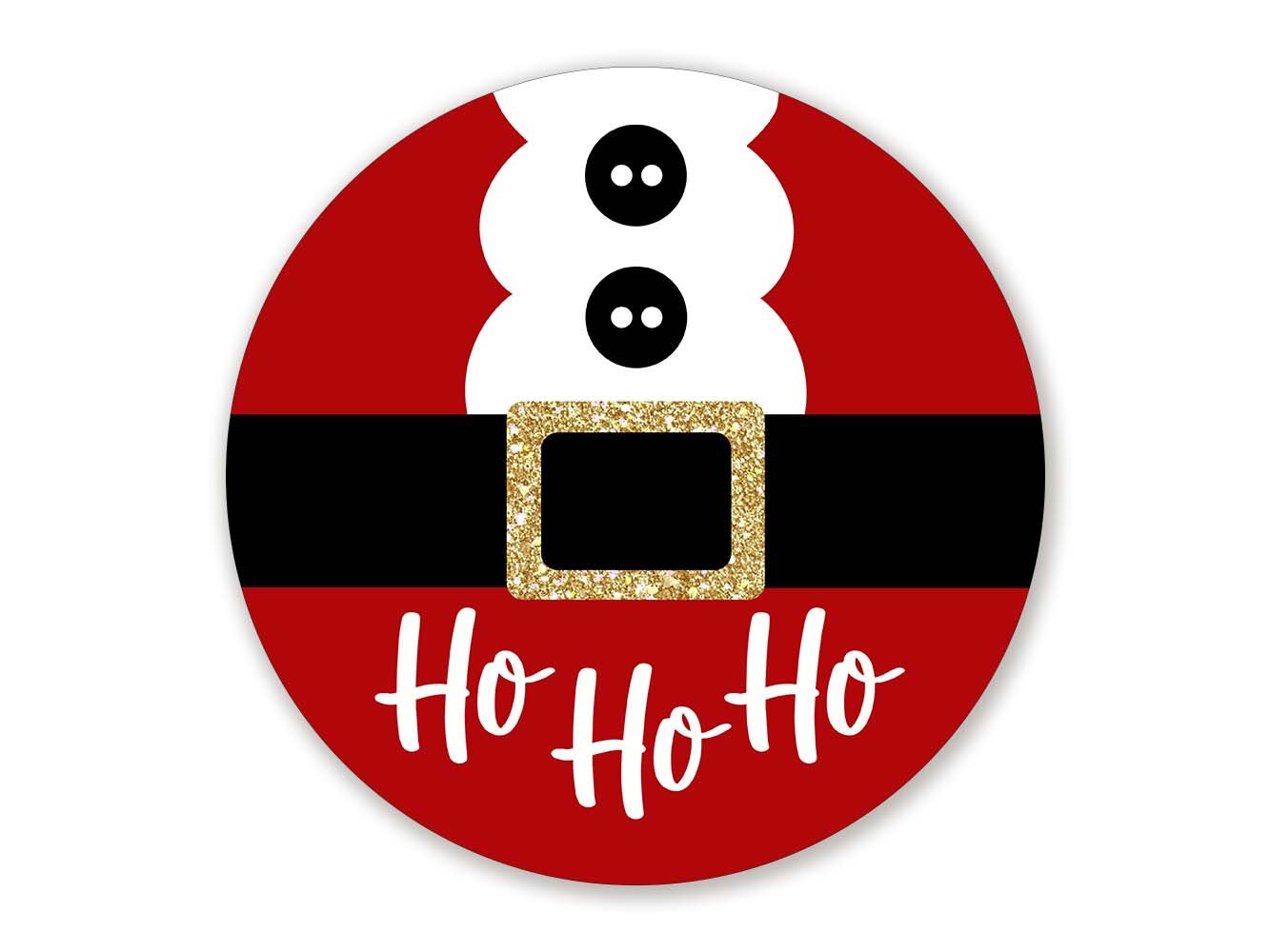 Ho Ho Ho Santa Suit Christmas Wreath 