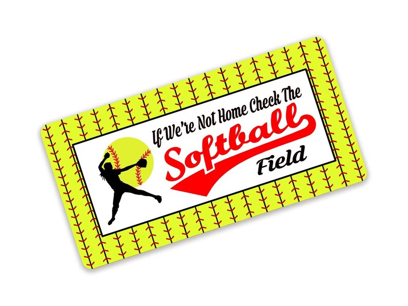 Softball Sign Ball Field Sign Wreath Sign Aluminum Sign Etsy