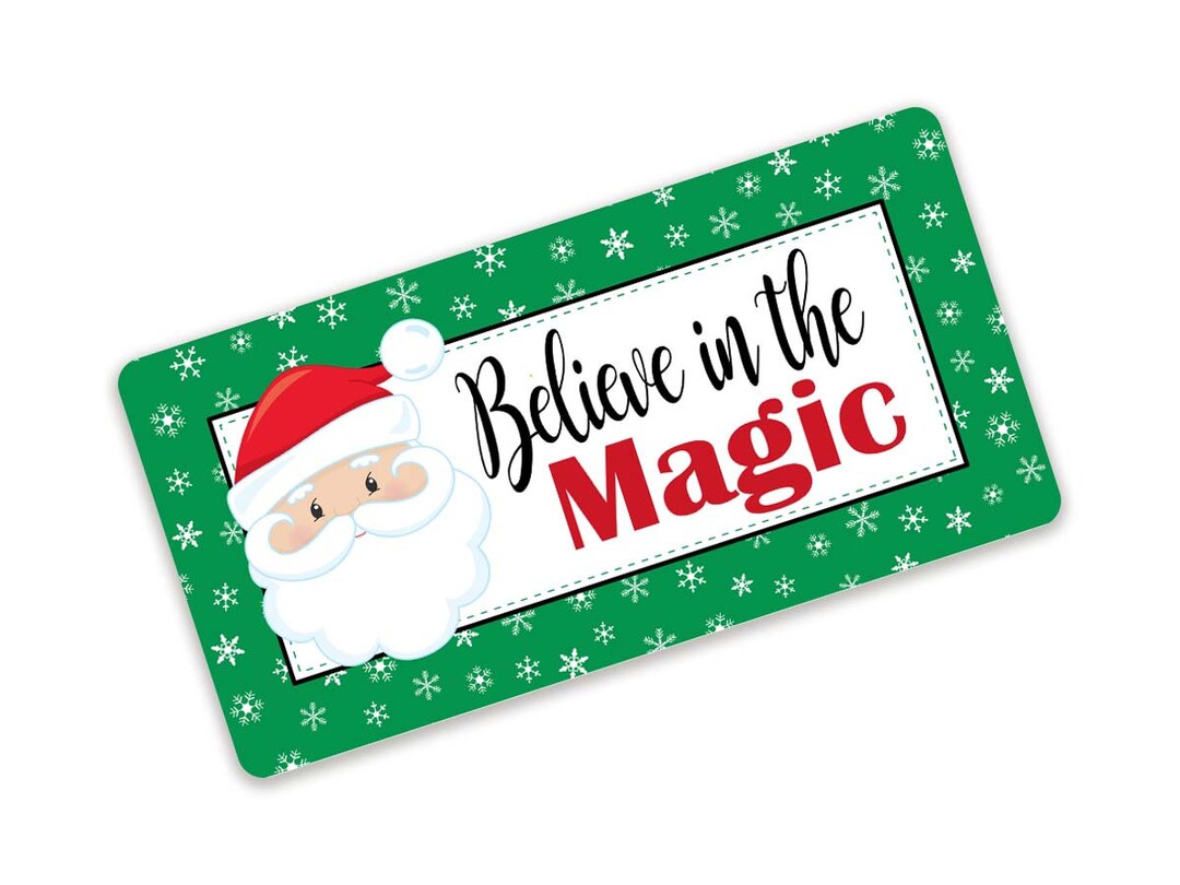 Believe in the Magic Santa Christmas Sign for Wreaths - Etsy