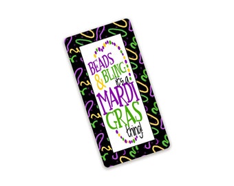 Beads And Bling It's A Mardi Gras Thing Metal Wreath Sign