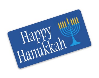 Happy Hanukkah Sign, Hanukkah Menorah, Hanukkah Décor, Menorah Sign, License Plate Sign, Hanukkah Gift, Metal Wreath Sign