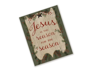 Jesus is the Reason for the Season Sign, 12.5l X 6h Jesus is the Reason ...
