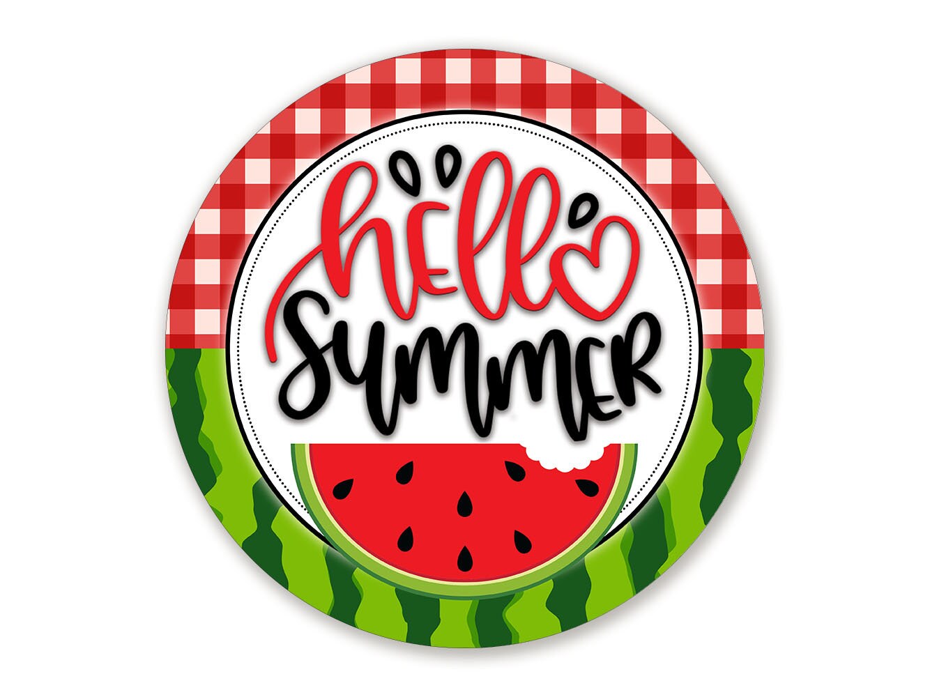 Watermelon Wreath Wreath For Summer Watermelon Decor Metal Wreath Sign Watermelon Sign Summer Decor Summer Sign