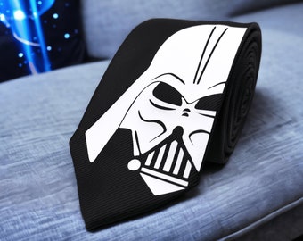 Darth Vader Silk Necktie - Star Wars neckties - 27 colours. Star Wars neckties. Necktie for wedding, themed wedding, cosplay, geeks.