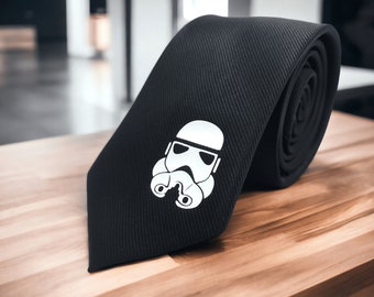 Stormtrooper Silk Necktie - Star Wars neckties - 27 colours. Star Wars neckties. Necktie for wedding, themed wedding, cosplay, geeks.