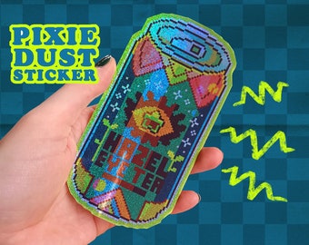 Hazel Eye Tea! pixel drink sticker