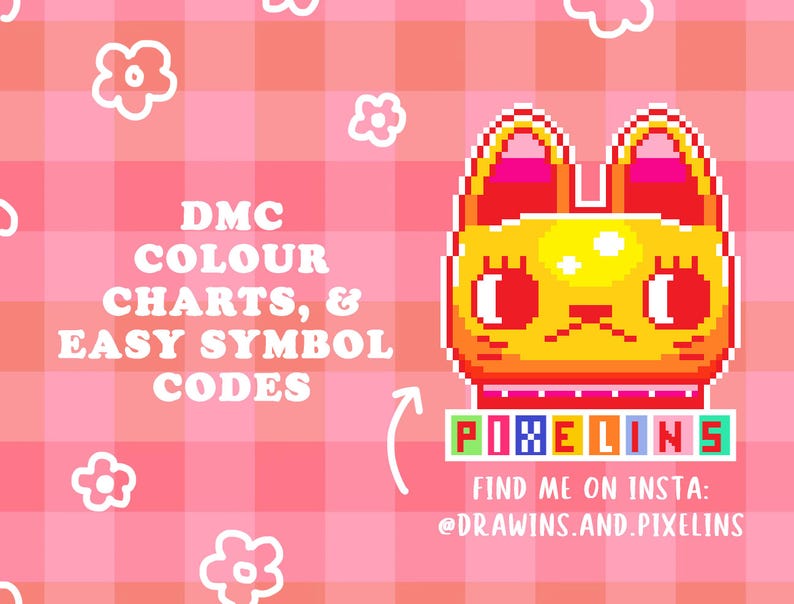 Cute Code Drawins 6 Mini Lucky Cat Cross Stitch Patterns - Etsy