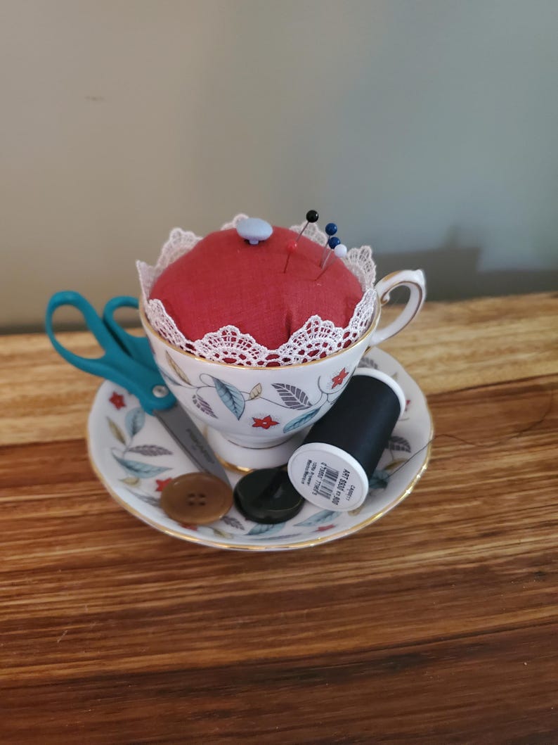Teacup Pin Cushion Etsy