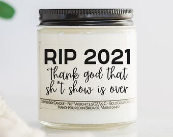 Funny New Years Candle, Funny New Years Gift Idea, Happy New Year, Funny Candle, Personalized Gift for Coworkers or Boss