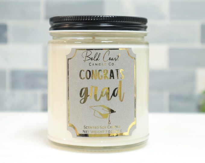 Congrats Grad 7oz Premium Soy Candle