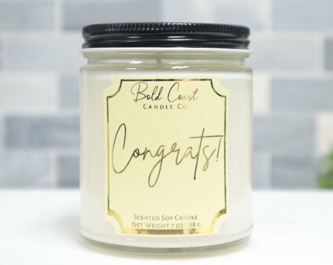 Congrats! 7oz Premium Soy Candle