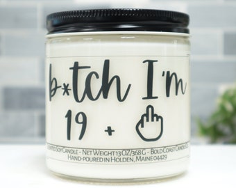 20th Birthday Soy Candle, Funny Birthday Gift, Birthday Gift for Her, Personalized Gift,Sister Gift,Best Friend Gift,Funny Gift for Coworker