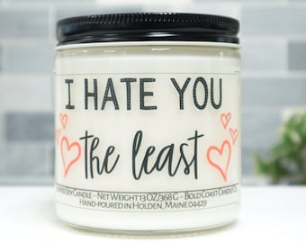 I Hate You the Least Soy Candle