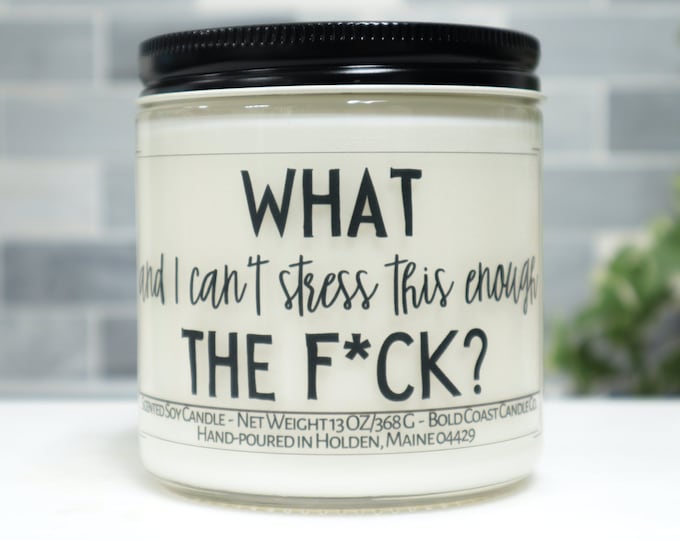 What - and I Can't Stress This Enough - The F*ck? Soy Candle