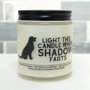 Custom Light This Candle When The Dog Farts New Pet Parent Gift, Funny Pet Gift, Stocking Stuffer, Christmas Gift, Dog Lover Gift image 1