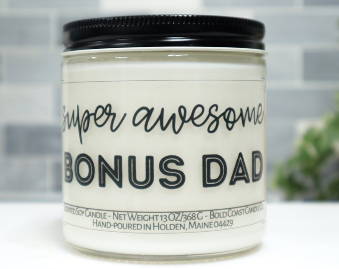 Super Awesome Bonus Dad Soy Candle