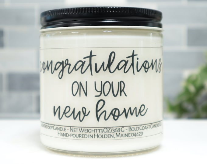 Congratulations on your New Home Soy Candle