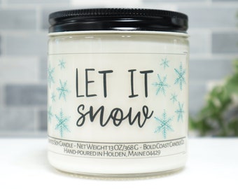 Let It Snow Soy Candle